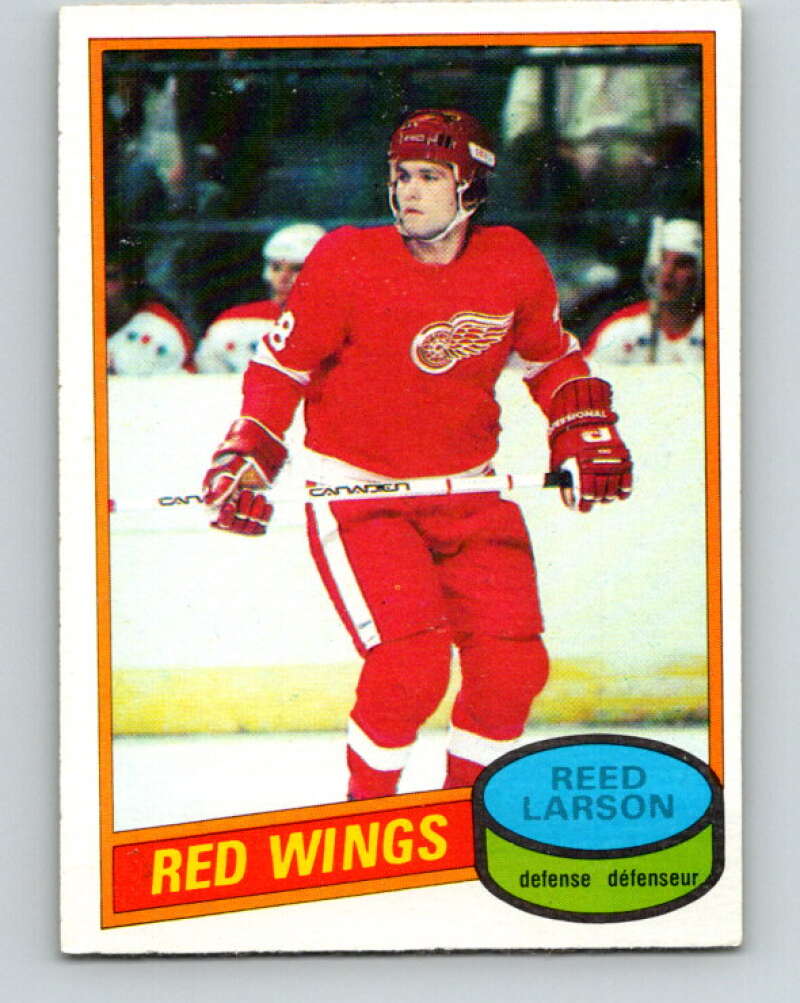 1980-81 O-Pee-Chee #43 Reed Larson Detroit Red Wings V37400