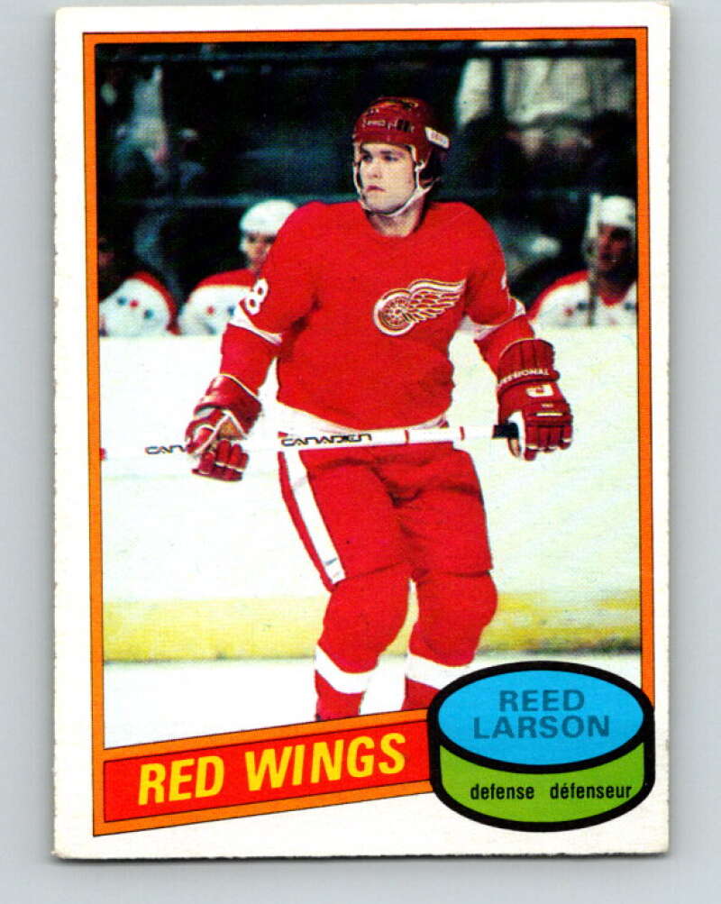 1980-81 O-Pee-Chee #43 Reed Larson Detroit Red Wings V37401