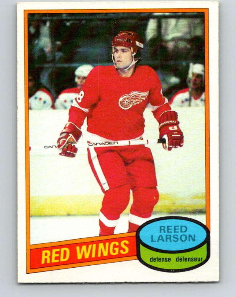 1980-81 O-Pee-Chee #43 Reed Larson Detroit Red Wings V37404