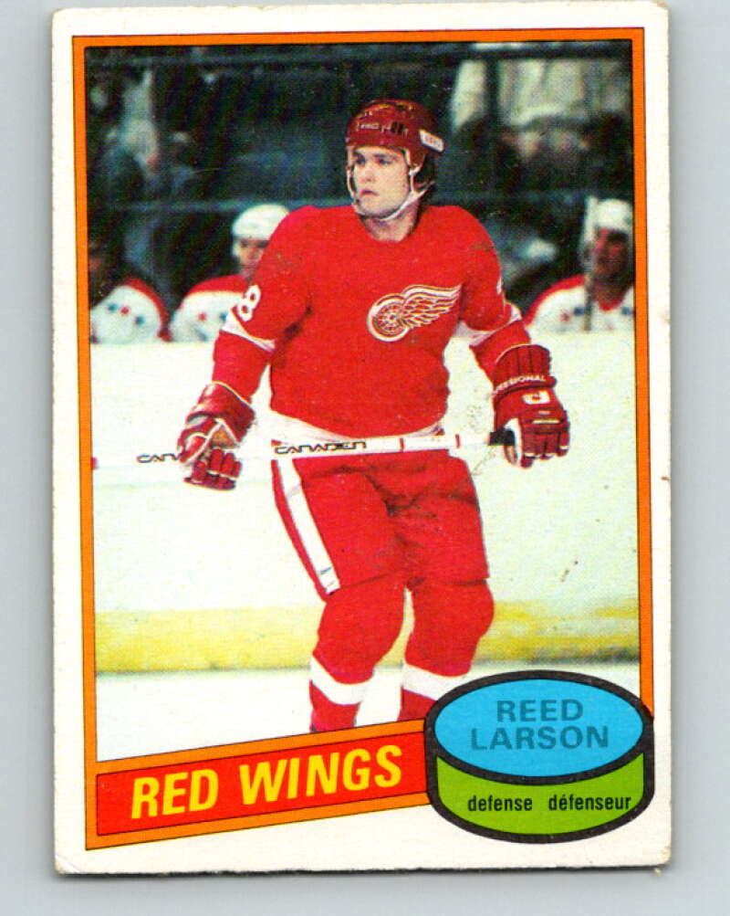 1980-81 O-Pee-Chee #43 Reed Larson Detroit Red Wings V37405
