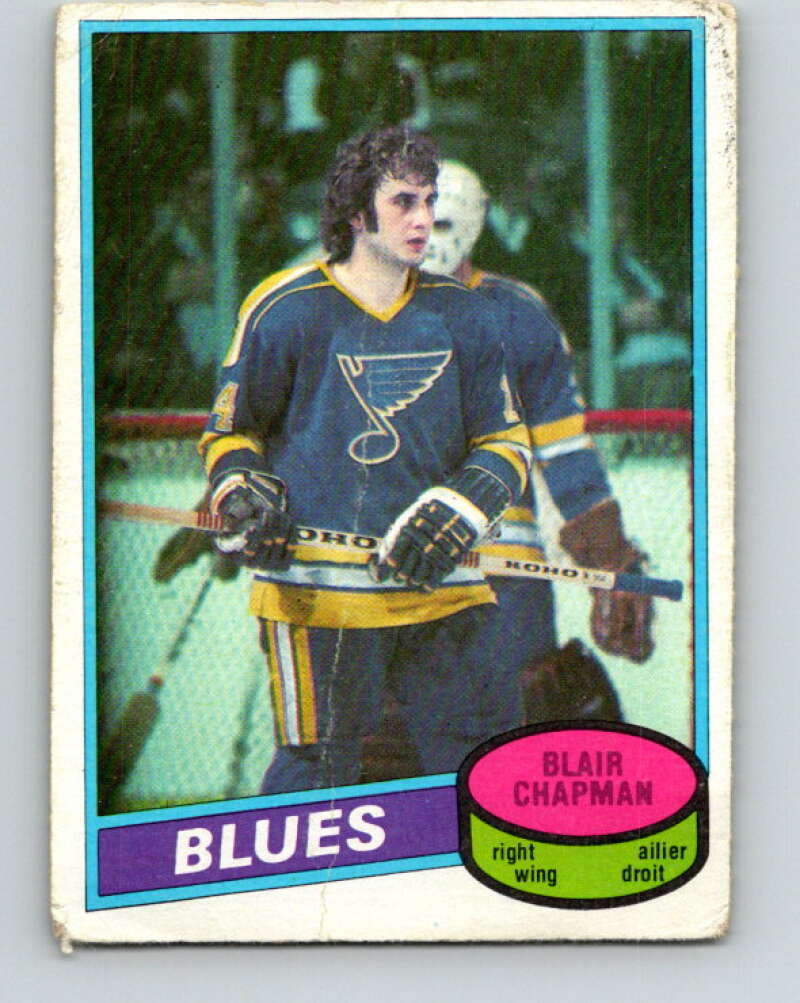 1980-81 O-Pee-Chee #48 Blair Chapman St. Louis Blues V37466