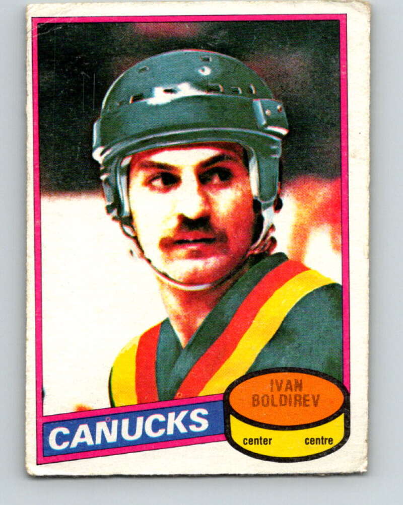1980-81 O-Pee-Chee #52 Ivan Boldirev Vancouver Canucks V37502