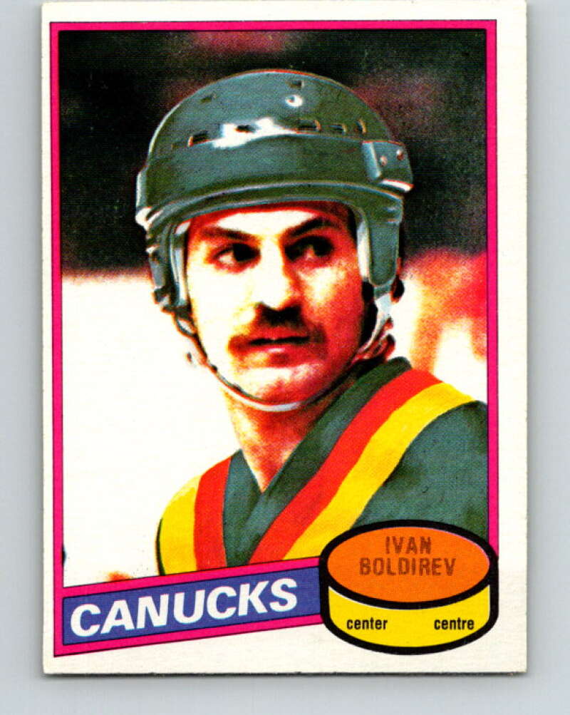 1980-81 O-Pee-Chee #52 Ivan Boldirev Vancouver Canucks V37504