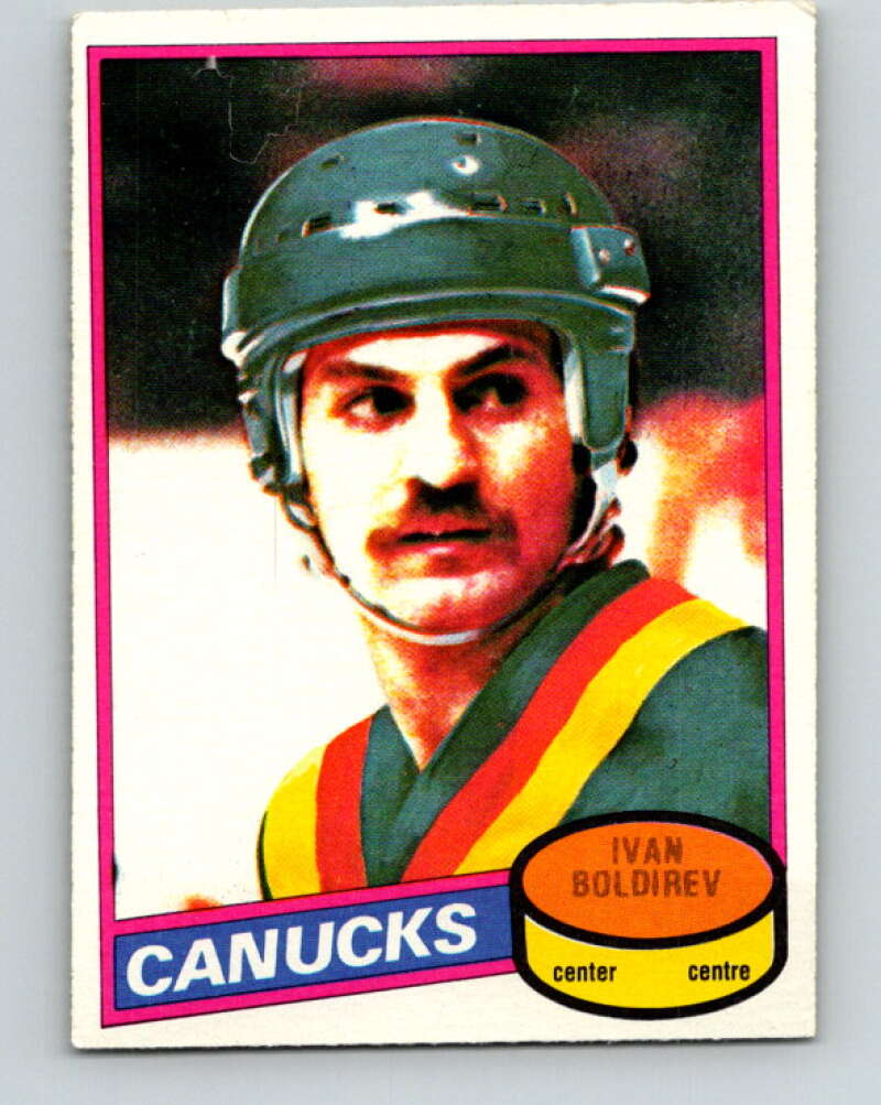 1980-81 O-Pee-Chee #52 Ivan Boldirev Vancouver Canucks V37505