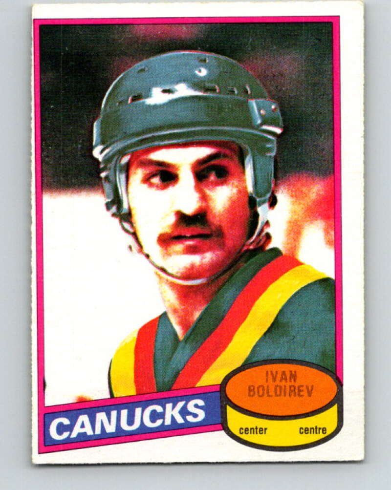 1980-81 O-Pee-Chee #52 Ivan Boldirev Vancouver Canucks V37506