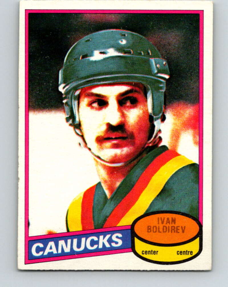 1980-81 O-Pee-Chee #52 Ivan Boldirev Vancouver Canucks V37509