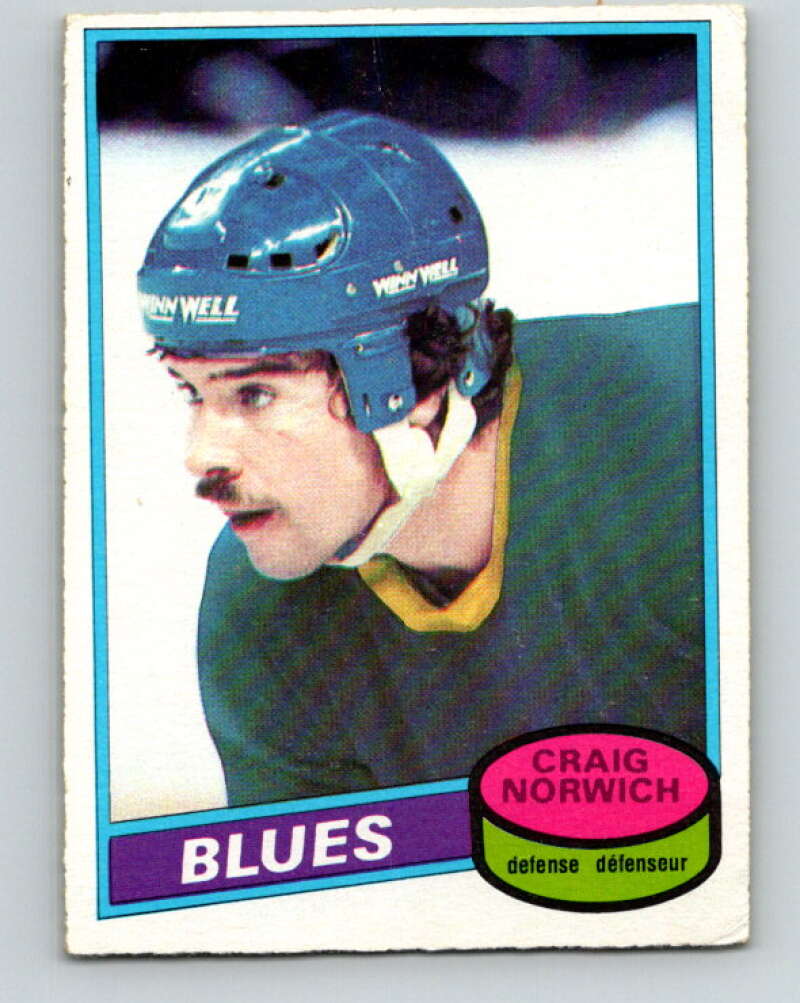 1980-81 O-Pee-Chee #53 Craig Norwich RC Rookie St. Louis Blues V37515