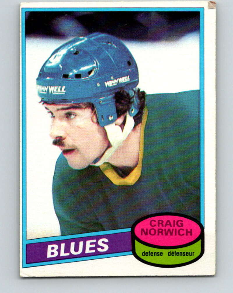 1980-81 O-Pee-Chee #53 Craig Norwich RC Rookie St. Louis Blues V37517