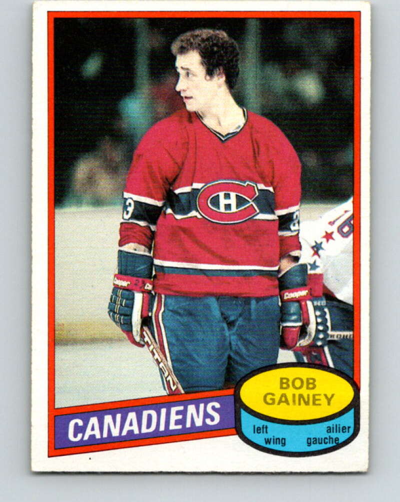 1980-81 O-Pee-Chee #58 Bob Gainey Montreal Canadiens V37579