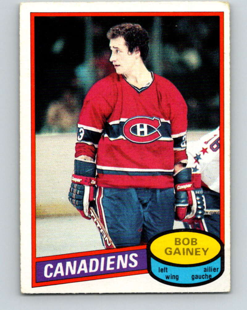 1980-81 O-Pee-Chee #58 Bob Gainey Montreal Canadiens V37582