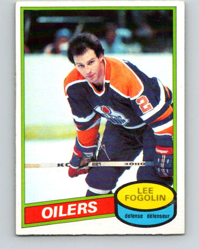 1980-81 O-Pee-Chee #63 Lee Fogolin Edmonton Oilers V37616