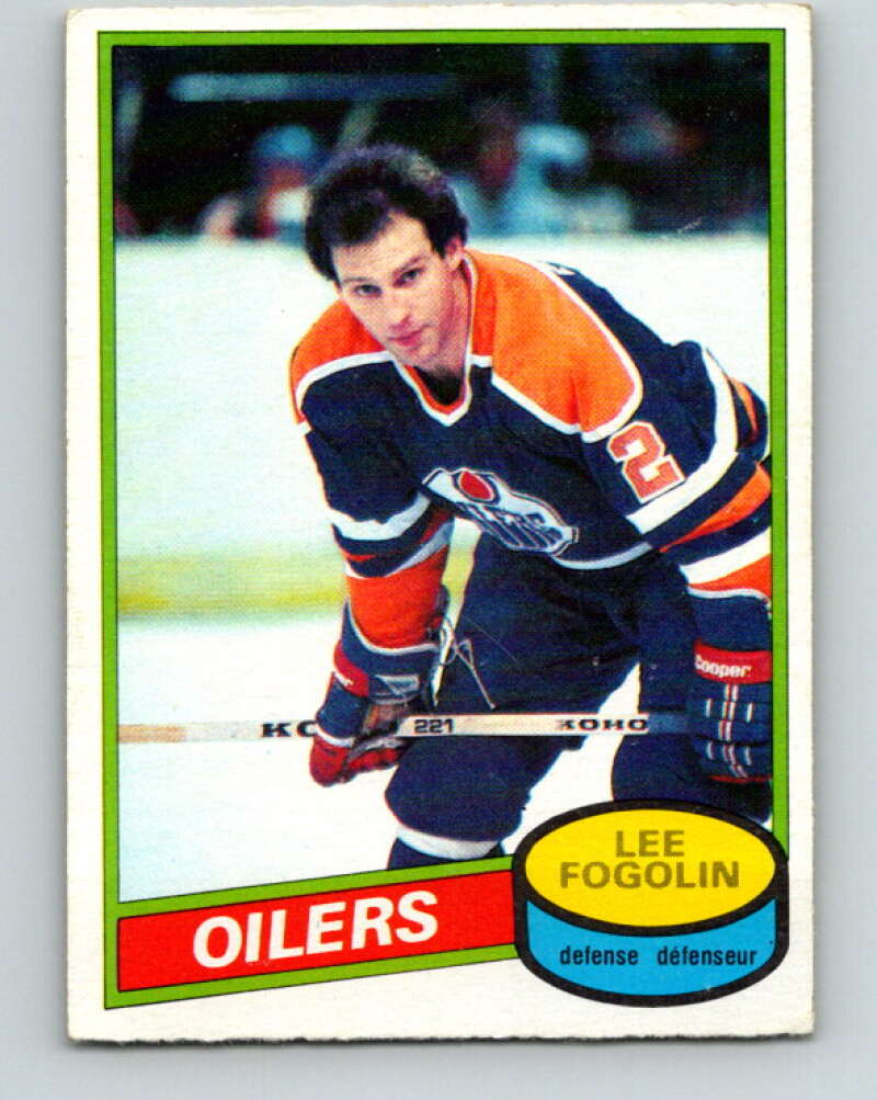 1980-81 O-Pee-Chee #63 Lee Fogolin Edmonton Oilers V37621
