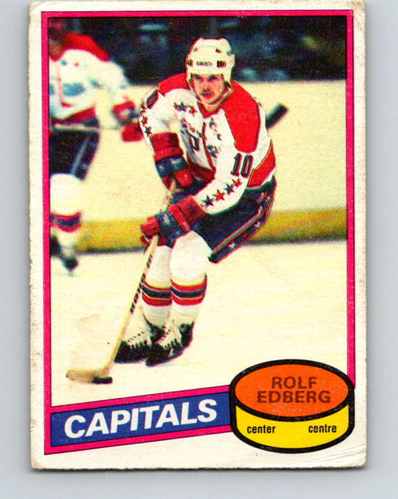 1980-81 O-Pee-Chee #65 Rolf Edberg RC Rookie Washington Capitals V37640