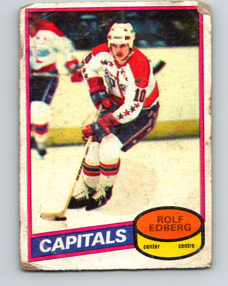 1980-81 O-Pee-Chee #65 Rolf Edberg RC Rookie Washington Capitals V37641
