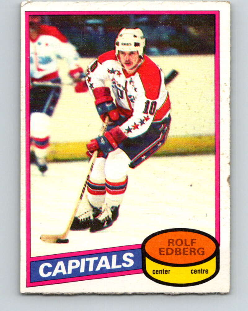 1980-81 O-Pee-Chee #65 Rolf Edberg RC Rookie Washington Capitals V37642