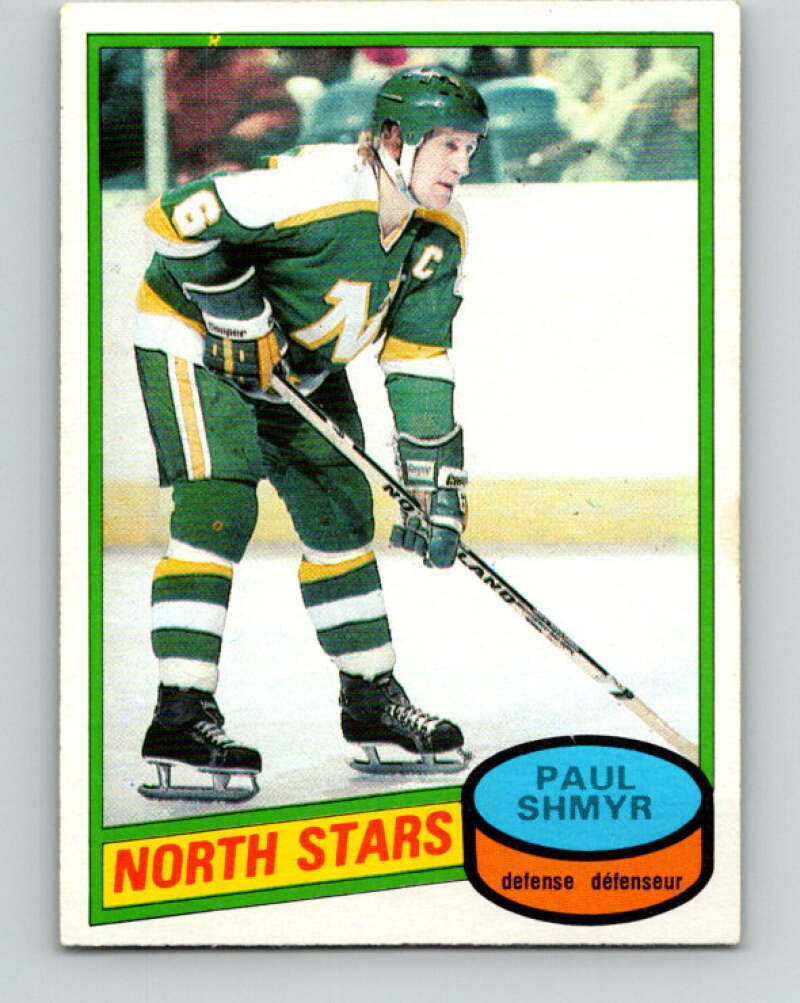 1980-81 O-Pee-Chee #66 Paul Shmyr Minnesota North Stars V37648