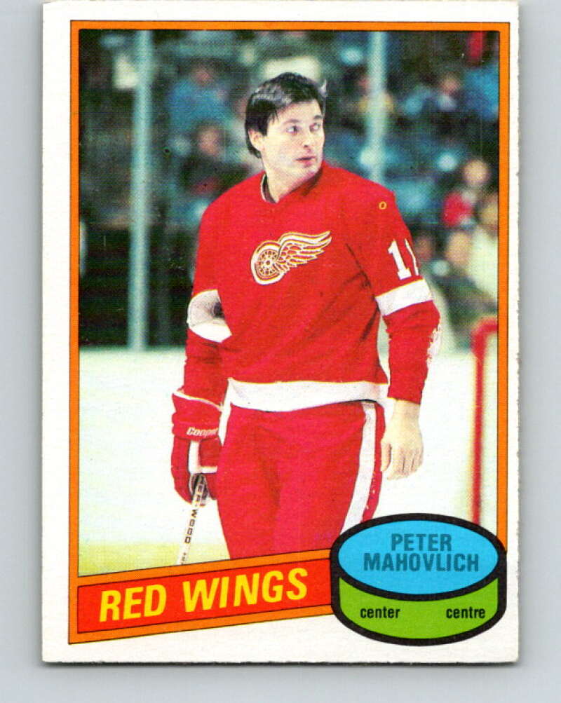 1980-81 O-Pee-Chee #72 Pete Mahovlich Detroit Red Wings V37694