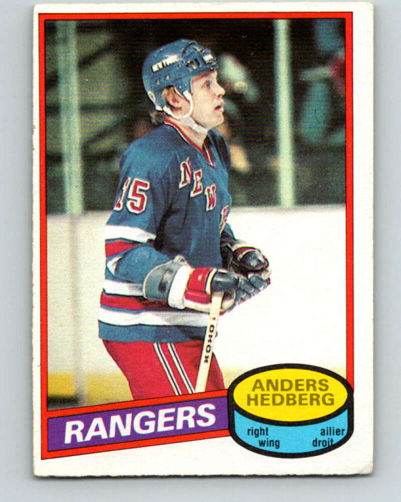 1980-81 O-Pee-Chee #73 Anders Hedberg New York Rangers V37706