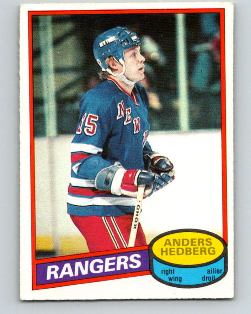 1980-81 O-Pee-Chee #73 Anders Hedberg New York Rangers V37709