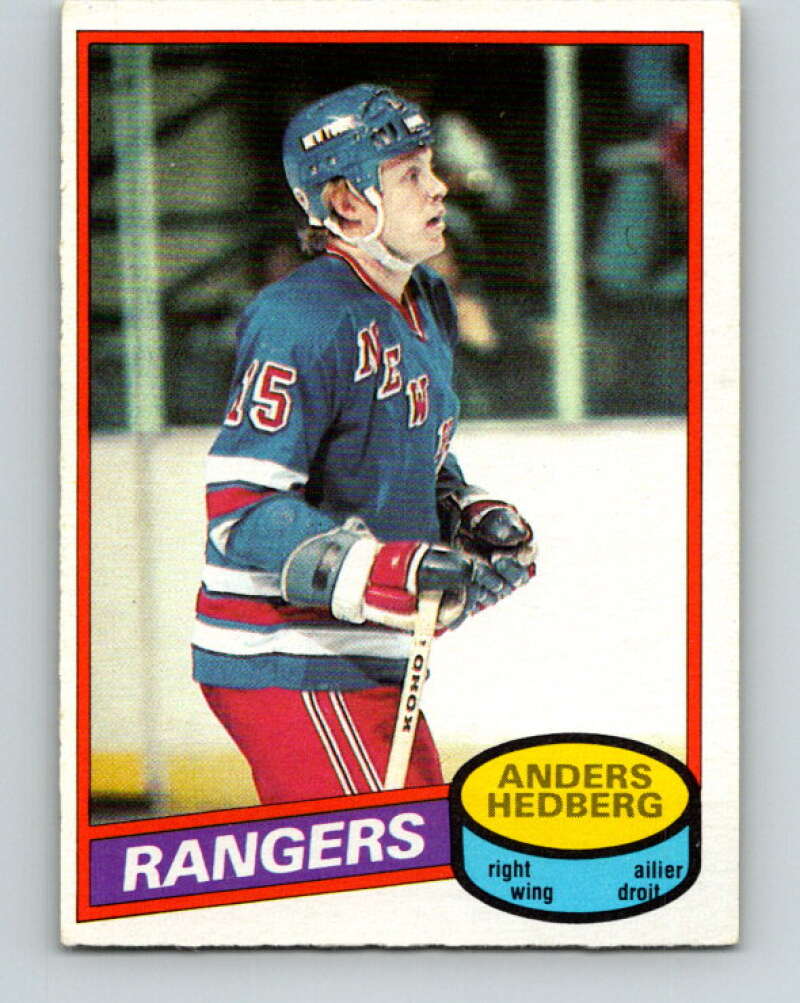 1980-81 O-Pee-Chee #73 Anders Hedberg New York Rangers V37711