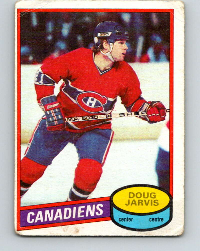 1980-81 O-Pee-Chee #76 Doug Jarvis Montreal Canadiens V37750