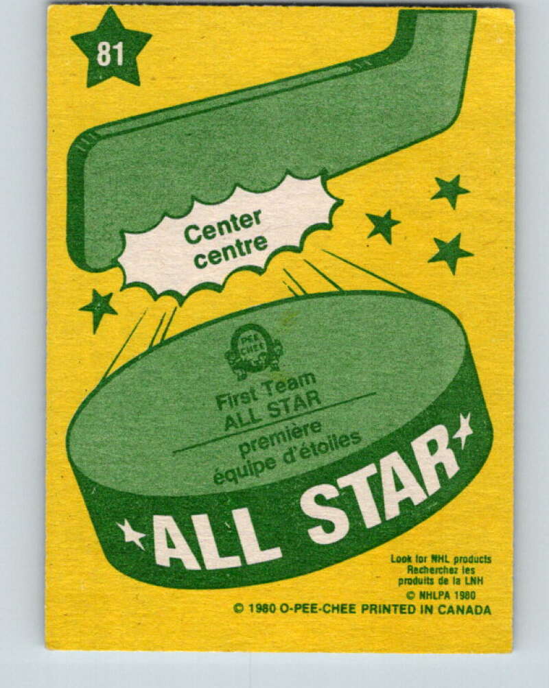 1980-81 O-Pee-Chee #81 Marcel Dionne AS Los Angeles Kings V37803
