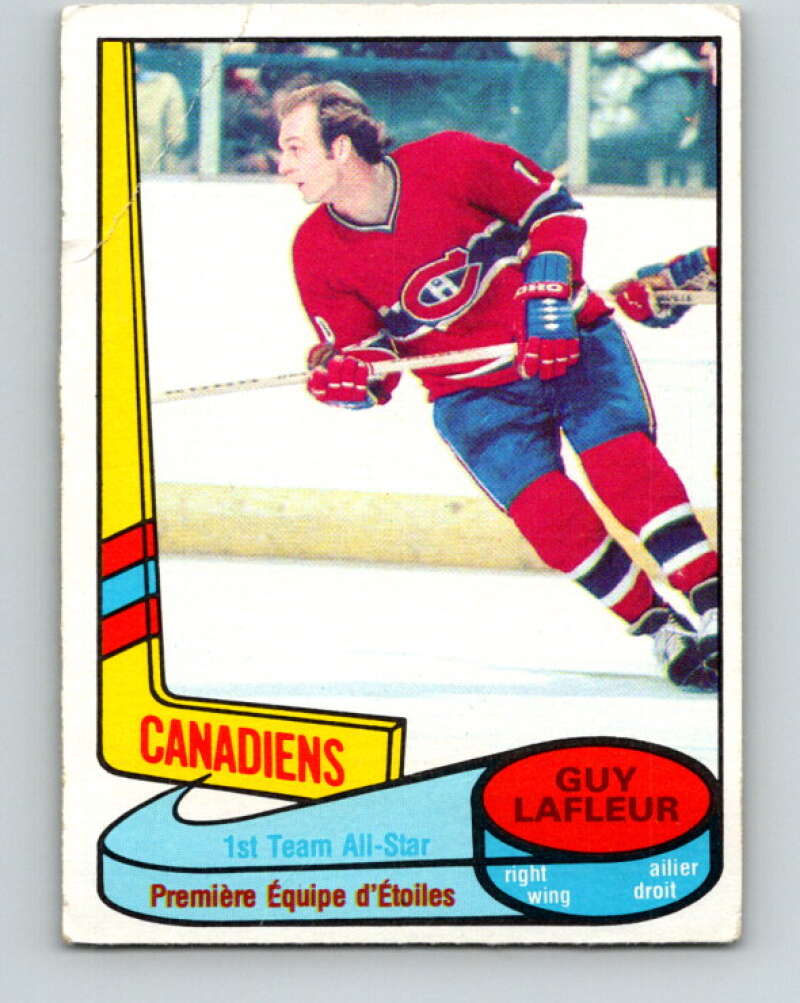 1980-81 O-Pee-Chee #82 Guy Lafleur AS Montreal Canadiens V37810
