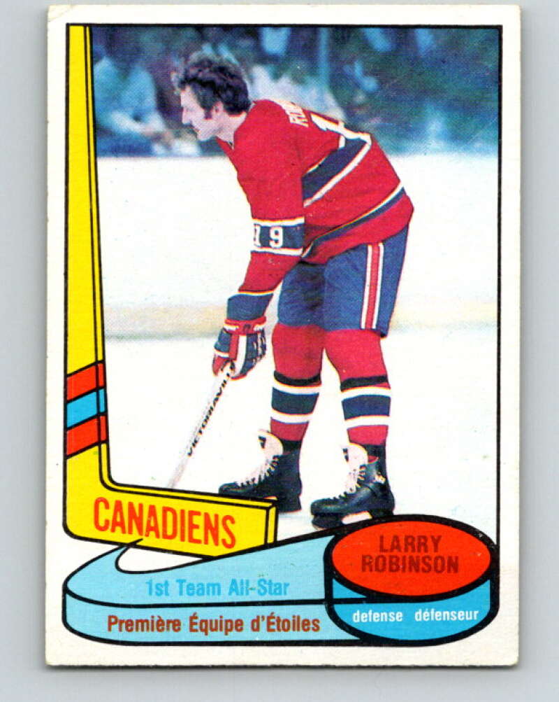 1980-81 O-Pee-Chee #84 Larry Robinson AS Montreal Canadiens V37846