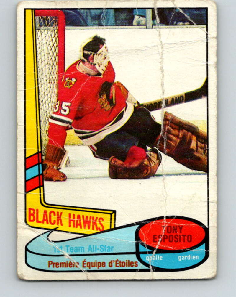 1980-81 O-Pee-Chee #86 Tony Esposito AS Chicago Blackhawks V37859