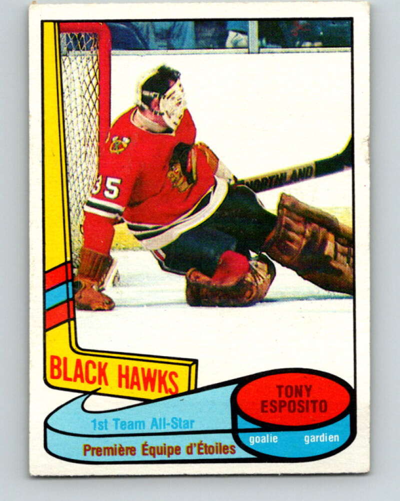 1980-81 O-Pee-Chee #86 Tony Esposito AS Chicago Blackhawks V37861