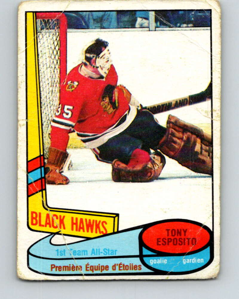 1980-81 O-Pee-Chee #86 Tony Esposito AS Chicago Blackhawks V37868