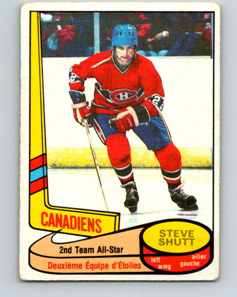 1980-81 O-Pee-Chee #89 Steve Shutt AS Montreal Canadiens V37882