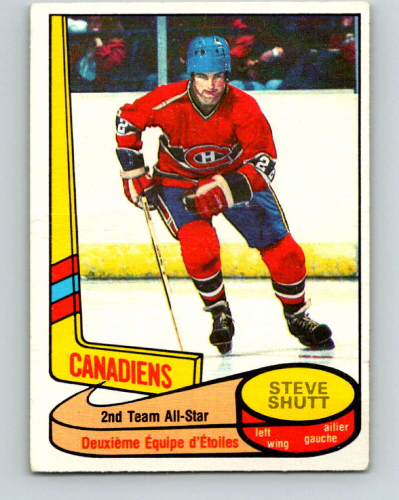 1980-81 O-Pee-Chee #89 Steve Shutt AS Montreal Canadiens V37889