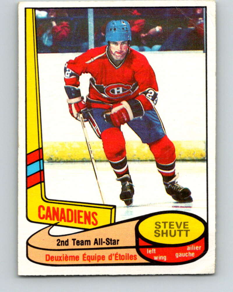 1980-81 O-Pee-Chee #89 Steve Shutt AS Montreal Canadiens V37890