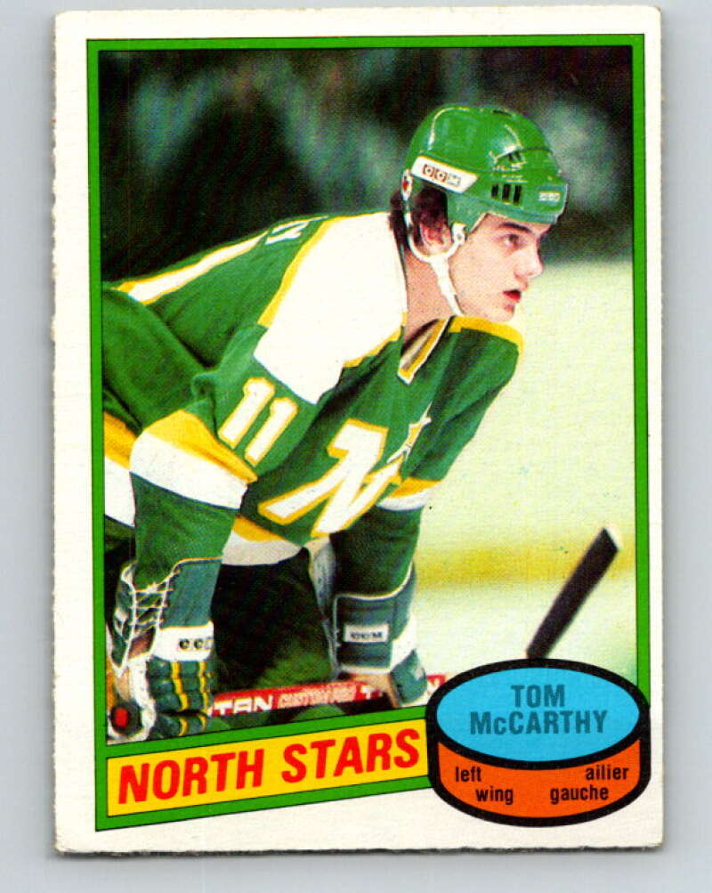1980-81 O-Pee-Chee #93 Tom McCarthy RC Rookie Minnesota North Stars V37939