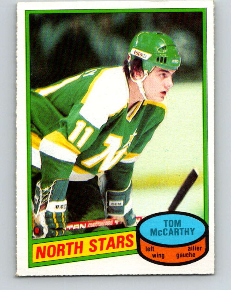 1980-81 O-Pee-Chee #93 Tom McCarthy RC Rookie Minnesota North Stars V37941