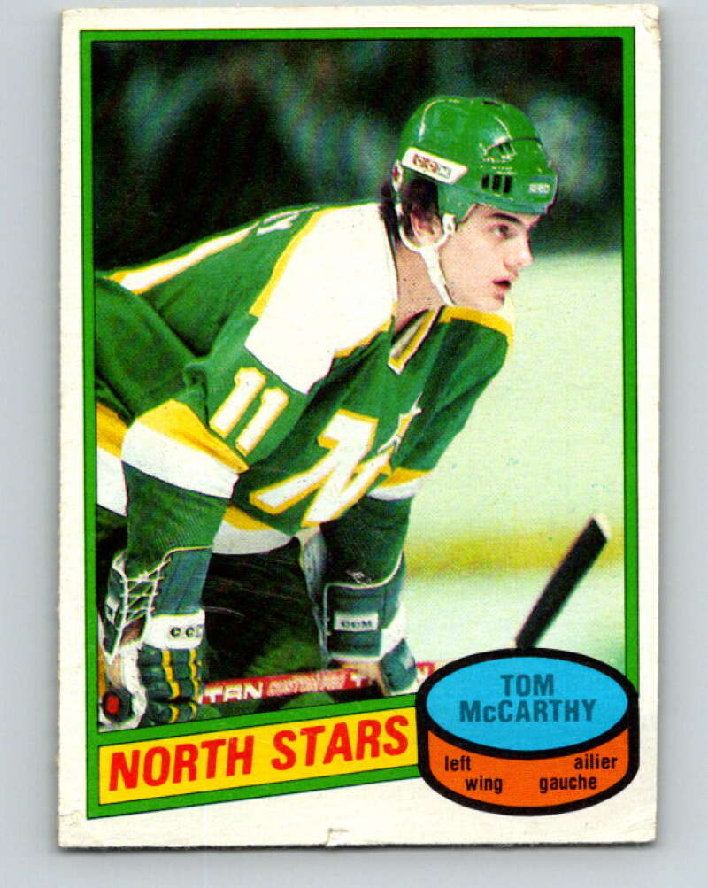 1980-81 O-Pee-Chee #93 Tom McCarthy RC Rookie Minnesota North Stars V37945