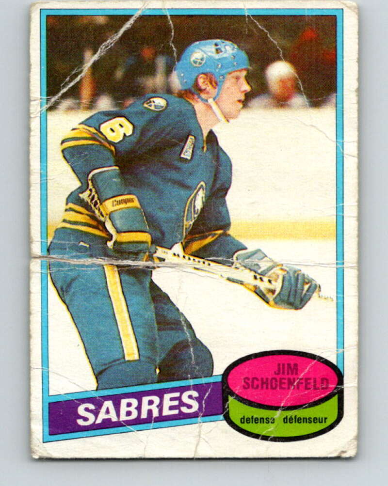 1980-81 O-Pee-Chee #96 Jim Schoenfeld Buffalo Sabres V37971