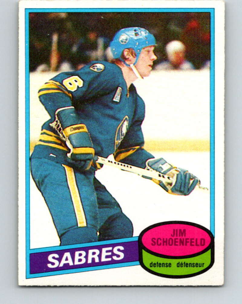 1980-81 O-Pee-Chee #96 Jim Schoenfeld Buffalo Sabres V37972