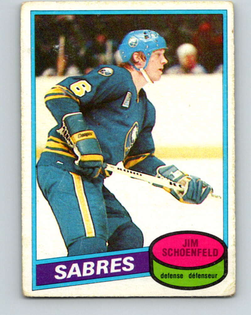 1980-81 O-Pee-Chee #96 Jim Schoenfeld Buffalo Sabres V37975