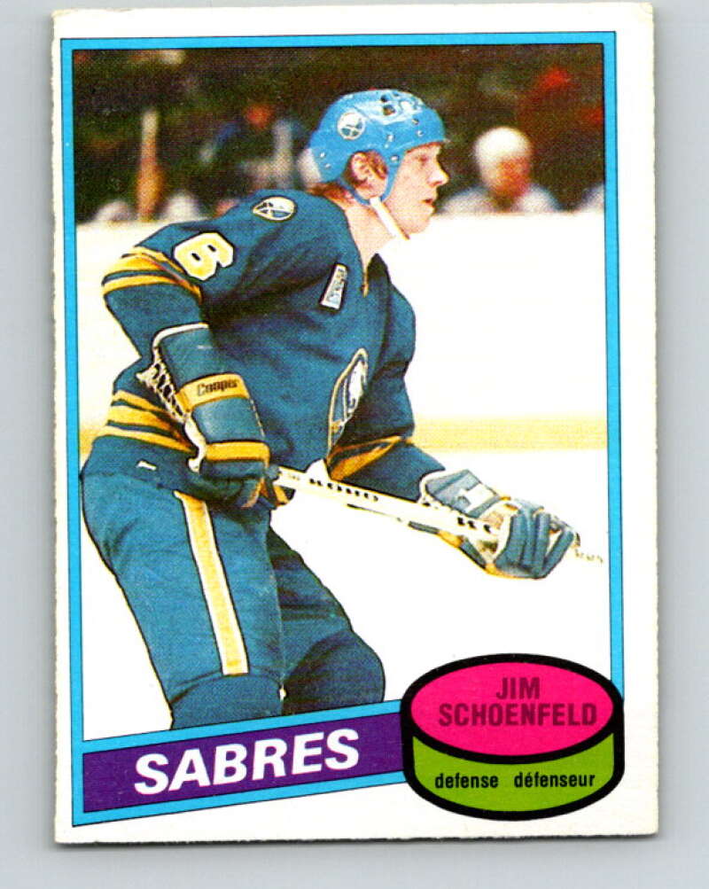 1980-81 O-Pee-Chee #96 Jim Schoenfeld Buffalo Sabres V37976