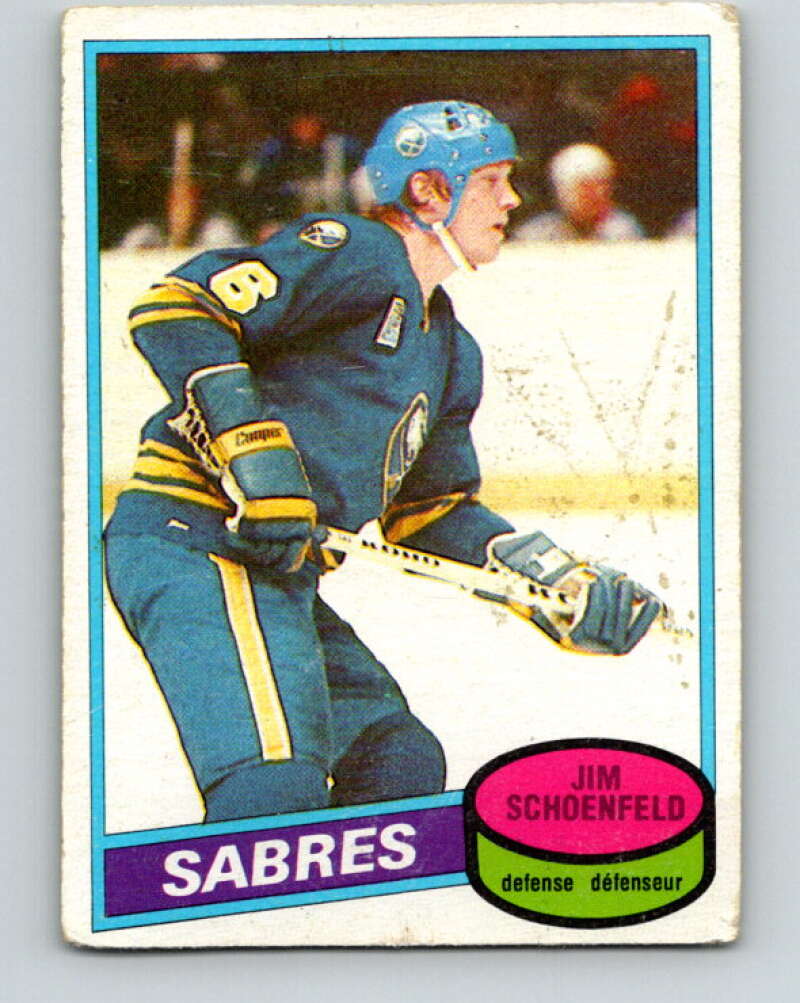 1980-81 O-Pee-Chee #96 Jim Schoenfeld Buffalo Sabres V37978