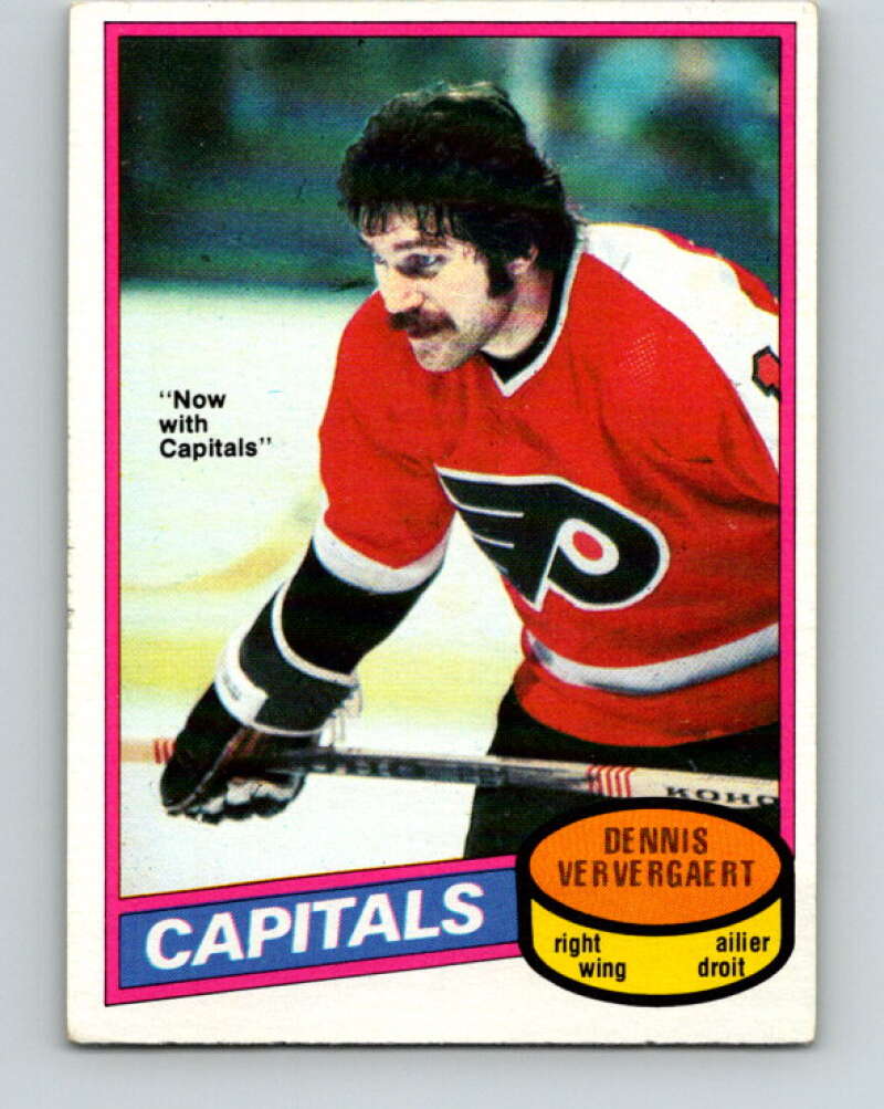 1980-81 O-Pee-Chee #99 Dennis Ververgaert Washington Capitals V38005