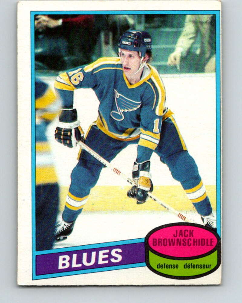 1980-81 O-Pee-Chee #101 Jack Brownschidle St. Louis Blues V38036
