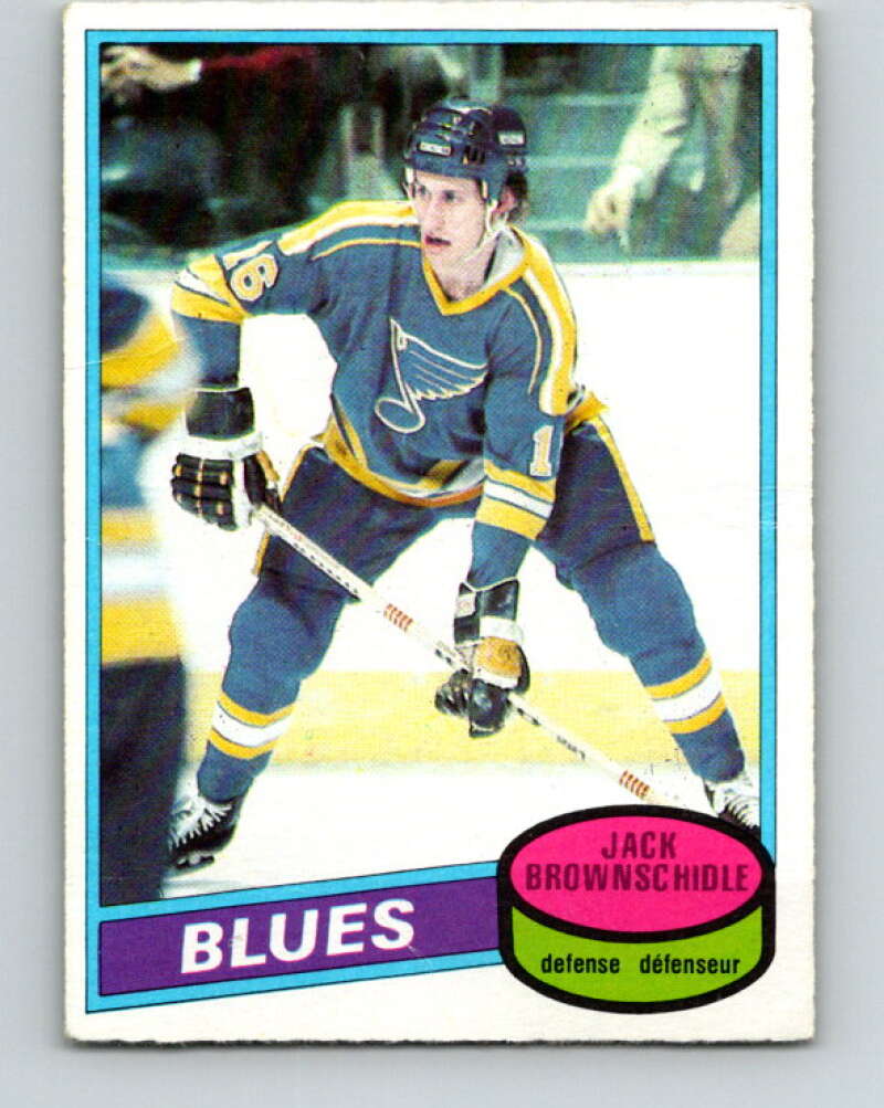1980-81 O-Pee-Chee #101 Jack Brownschidle St. Louis Blues V38037
