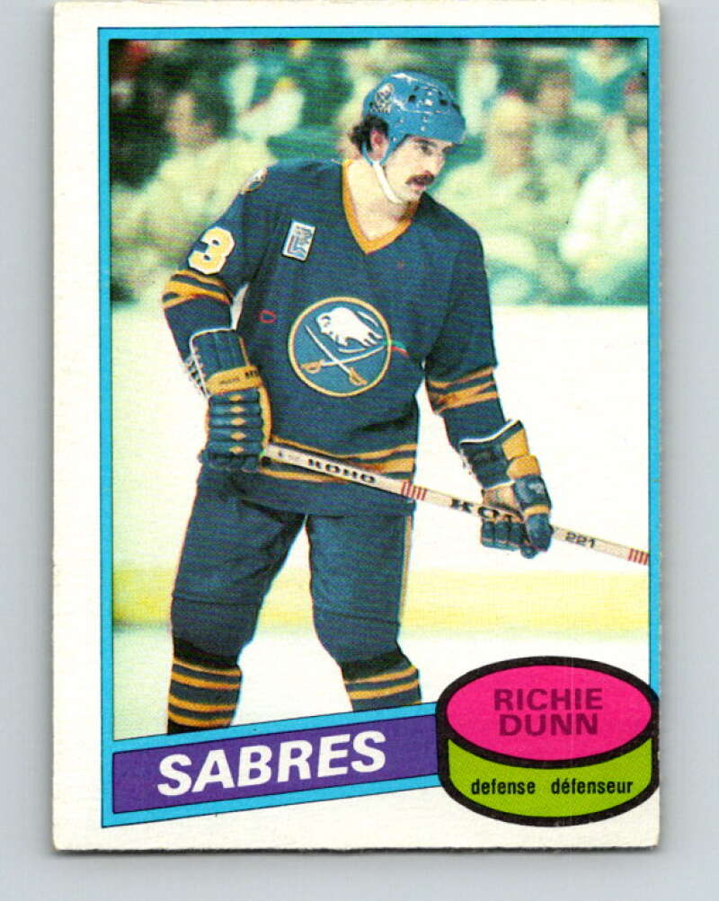 1980-81 O-Pee-Chee #109 Richie Dunn RC Rookie Buffalo Sabres V38112