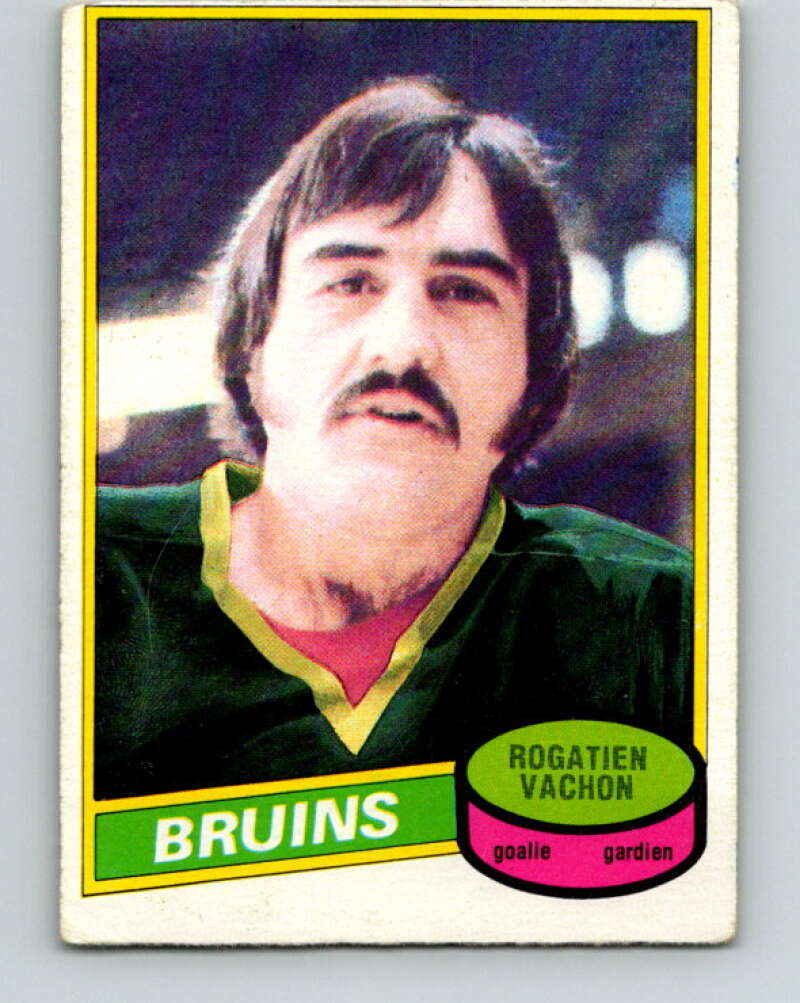 1980-81 O-Pee-Chee #110 Rogie Vachon Boston Bruins V38124
