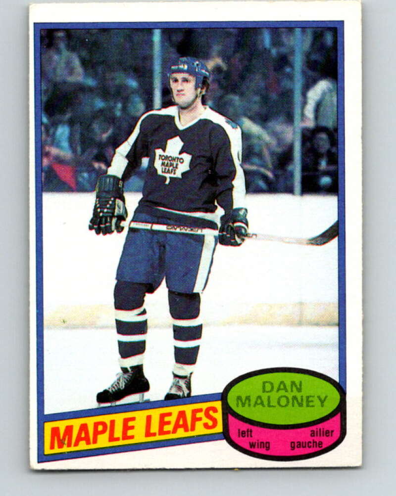 1980-81 O-Pee-Chee #118 Dan Maloney Toronto Maple Leafs V38204