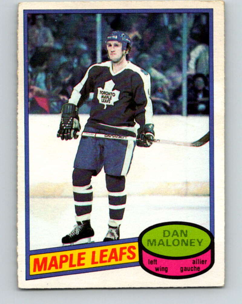 1980-81 O-Pee-Chee #118 Dan Maloney Toronto Maple Leafs V38206