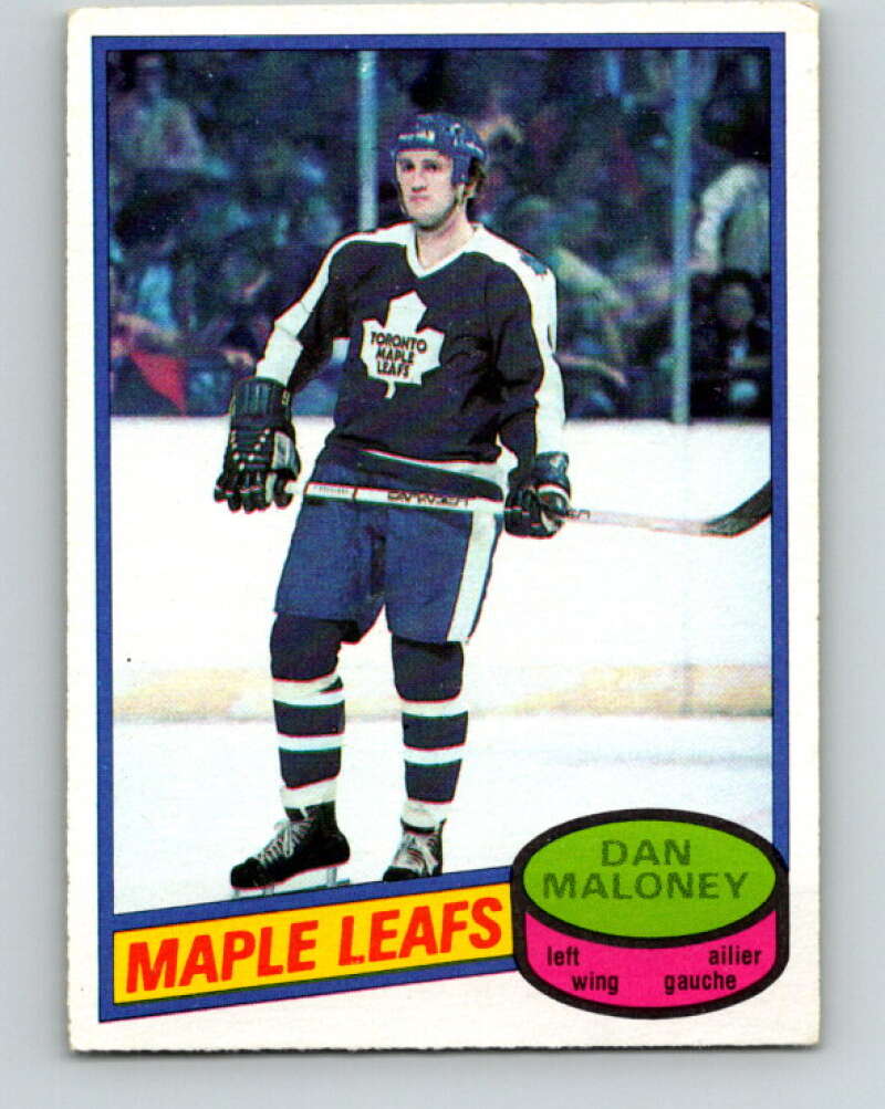 1980-81 O-Pee-Chee #118 Dan Maloney Toronto Maple Leafs V38207